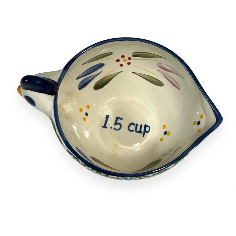 Temptations Old World Chicken 1.5 Measuring Cup Replacement Hand Painted Decor‎